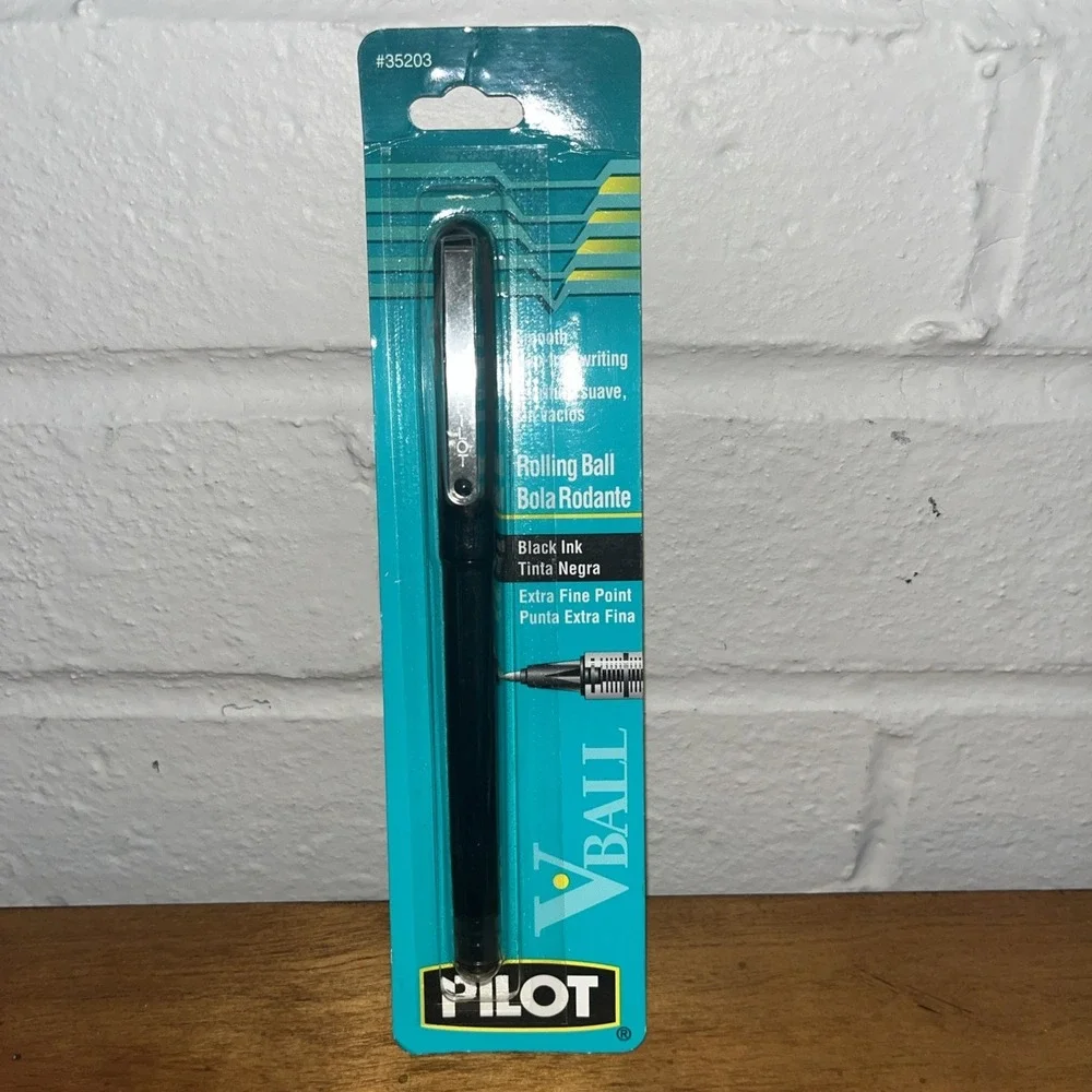 Pilot VBall Grip Roller Ball Stick Liquid Pen, Black Ink, Extra Fine Point Japan